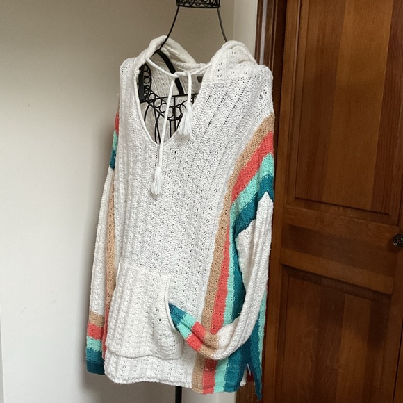 Natural reflections Baja beach long sleeve hoodie, Large - Picture 2 of 9